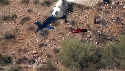 Una mujer de 75 años sufre aterrador rescate