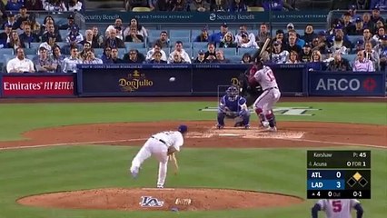 Ronald Acuña Jr, jonrón ante Clayton Kershaw