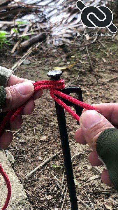 Super simple rope skill for survival bushcraft #knotshort