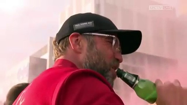 El Liverpool festeja su título de la Liga de Campeones