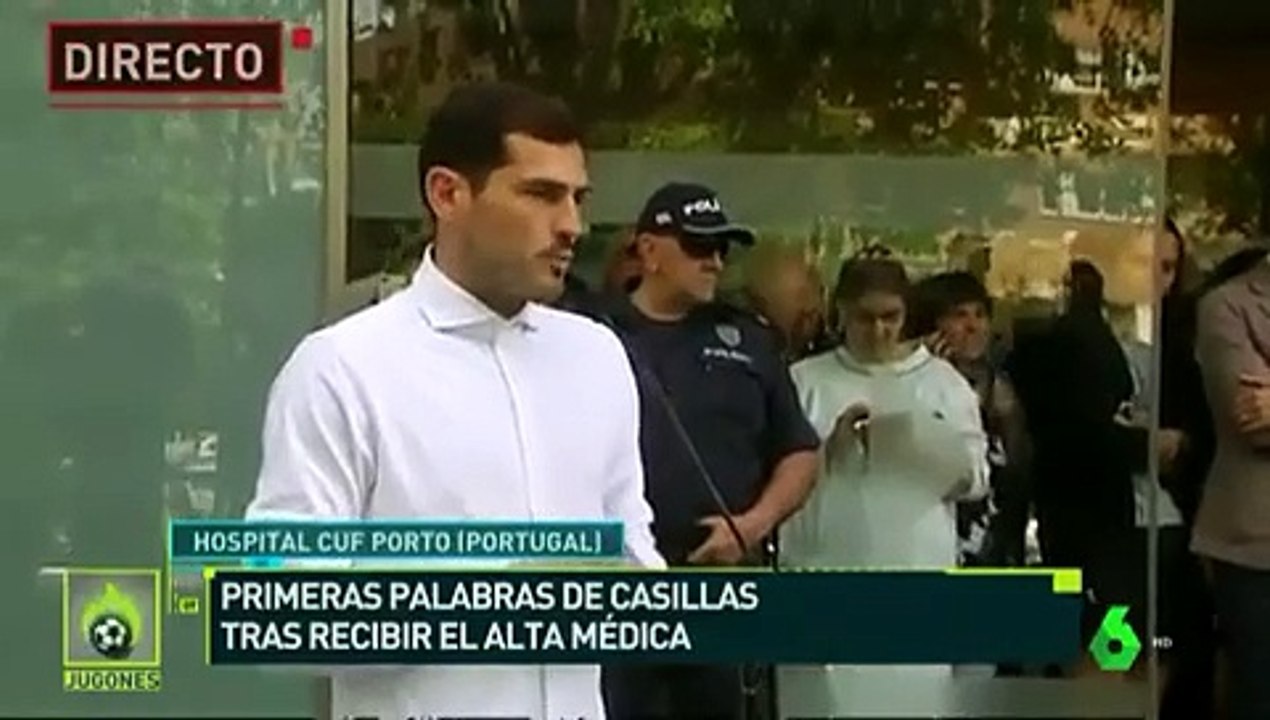Iker Casillas sale del hospital tras sufrir infarto