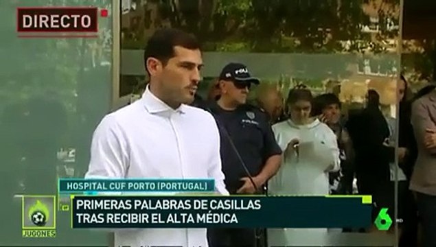 Iker Casillas sale del hospital tras sufrir infarto