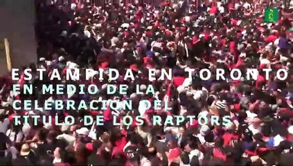 Una pelea provocó estampida y disparos en celebración de los Raptors
