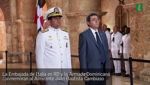 Embajada de Italia y Armada dominicana conmemoran al Almirante Juan Bautista Cambiaso