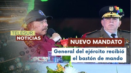 En Nicaragua se juramentó al general Julio Avilés como jefe del ejército