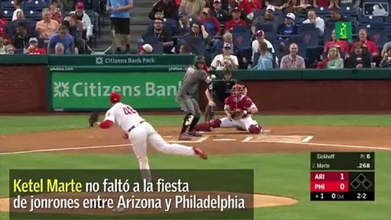 Ketel Marte se sumó a la fiesta de jonrones
