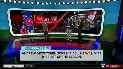 Andrew  McCutchen fuera toda la temporada por lesión