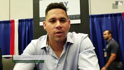 Gary Sánchez agradece el apoyo del los fanáticos