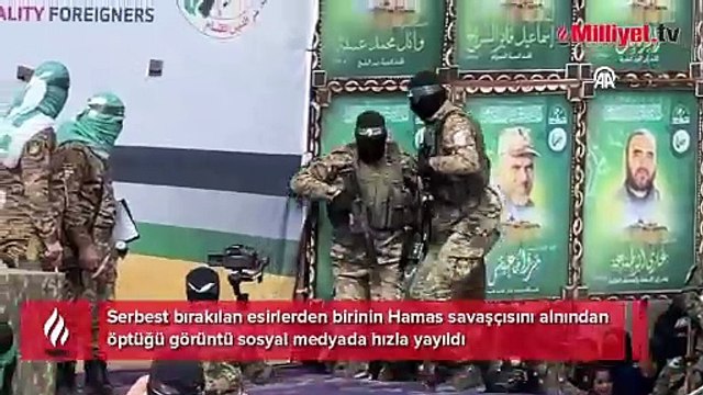 İsrailli esir alnından öptü! Esir takasına damga vuran görüntü