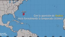 Temporada ciclónica inicia con Andrea