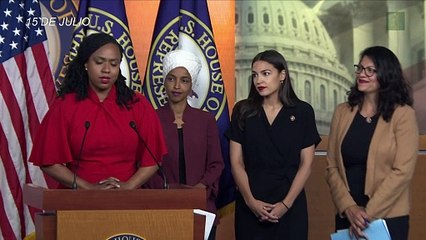 Trump niega que sus declaraciones sobre congresistas demócratas fueran "racistas"