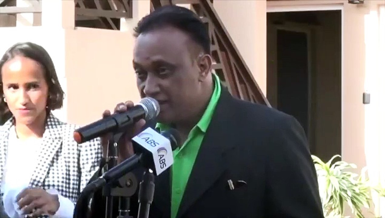 Así se escuchó el Himno Nacional en la inauguración de la Embajada Dominicana en Antigua y Barbuda