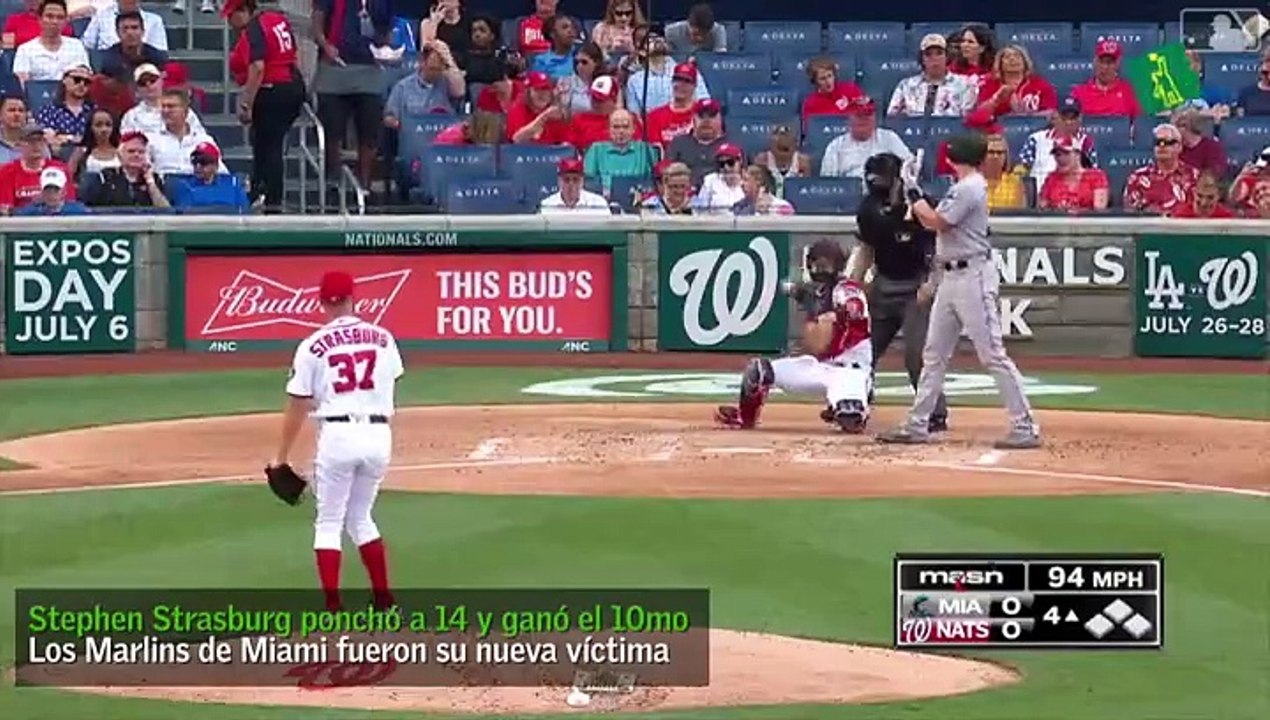 Stephen Stasburg Maniató A Los Marlins