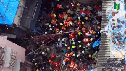 Sube a 13 el saldo de muertos por derrumbe de edificio residencial en Bombay