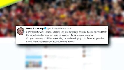 Trump llama "racistas" a las congresistas a las que pidió "volver a su país"