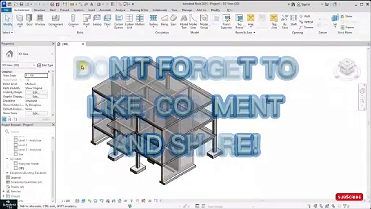 How to Analytical Model - Essential Skill In Revit | Part # 24 | # ...