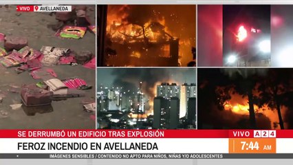 Humo tóxico y destrucción total: así quedó la zona tras el incendio en un depósito de Avellaneda