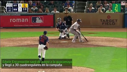 Encarnación llegó a 30 cuadrangulares en triunfo de los Yankees