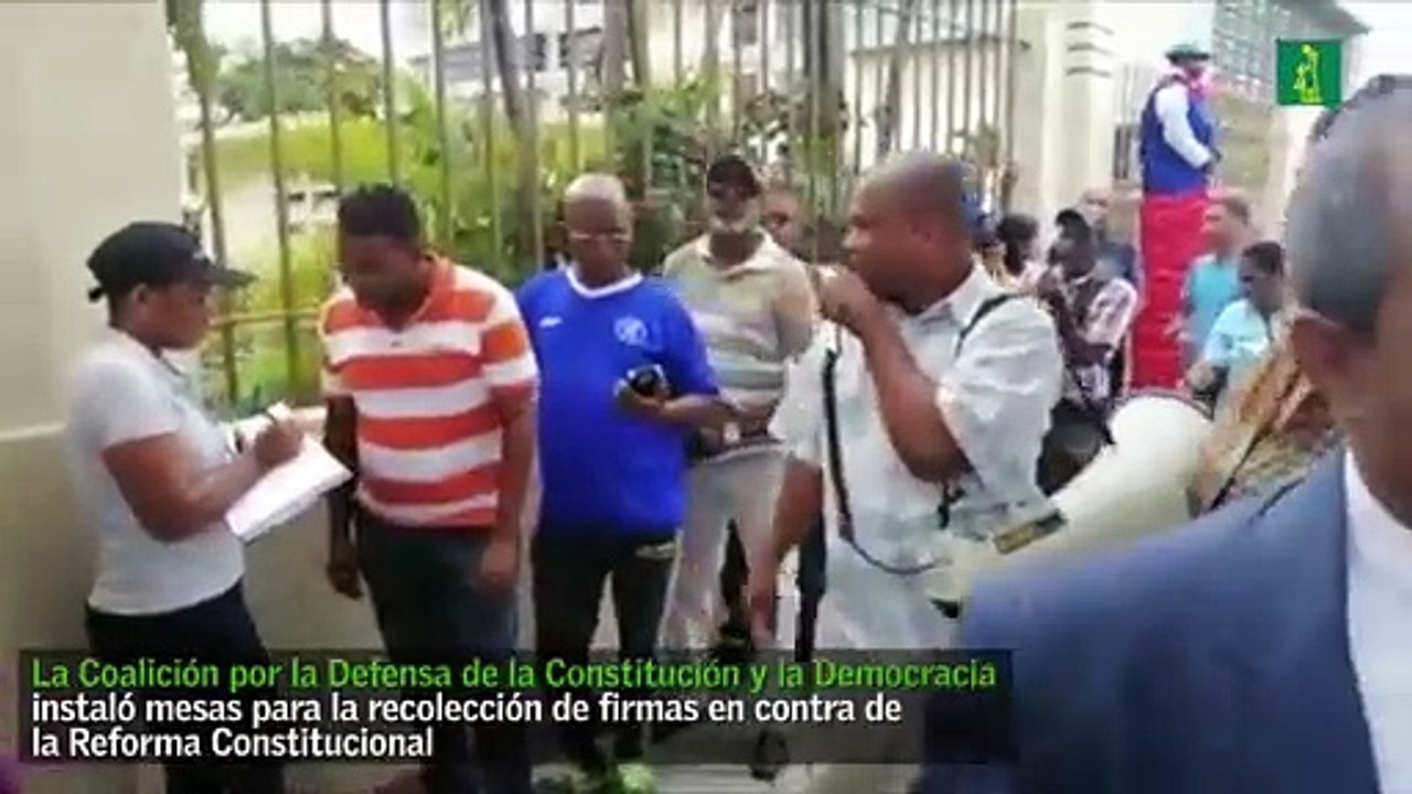 Firma contra la reforma a la Constitución de la República