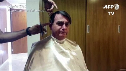 El polémico corte de pelo de Jair Bolsonaro