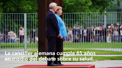 Merkel cumple 65 años apuntando a un relevo