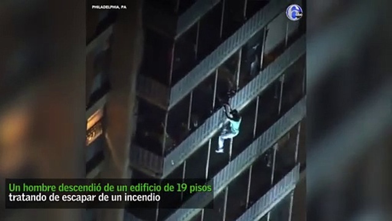 Salvó el pellejo como Spiderman