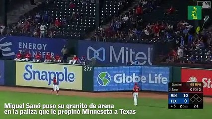 Miguel Sanó dijo presente en festival de batazos