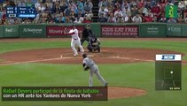 Rafael Devers colaboró en el festival de batazos ante los Yankees