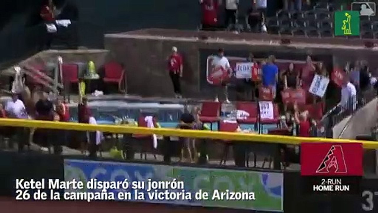 Ketel Marte sigue encendido y llegó a 26 jonrones