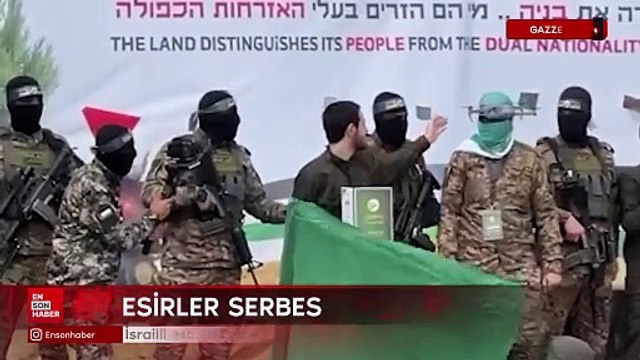 İsrailli esir, Hamas askerini alnından öptü
