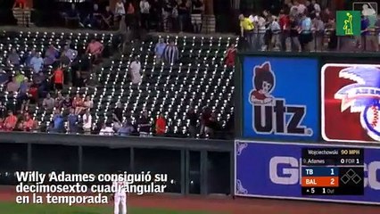 Willy Adames también golpeó a los Orioles