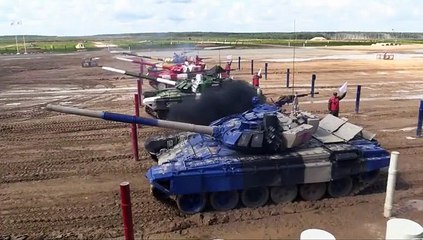 Carrera de tanques acapara la atención en juegos Army 2019