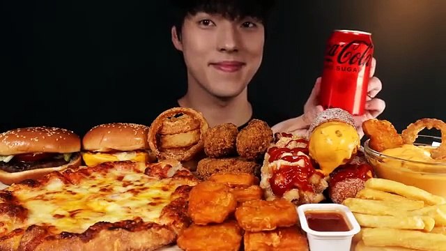 PIZZA & BURGER & CORN DOGS & ONION RINGS & FRIES & FRIED
