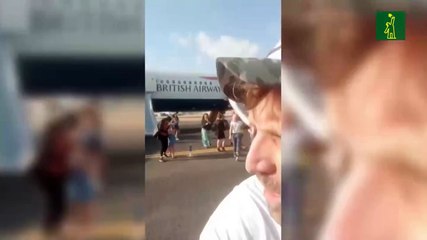 19 heridos al aterrizar en Valencia un avión de British con fuego en un motor