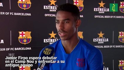 Junior Firpo ansía debutar en el Camp Nou ante el Betis