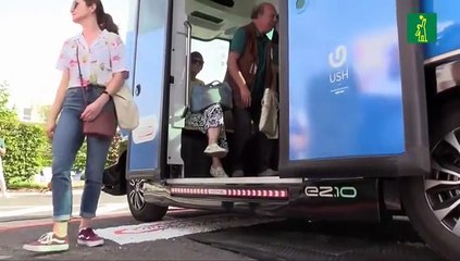 Prueban autobús eléctrico sin conductor en Bruselas