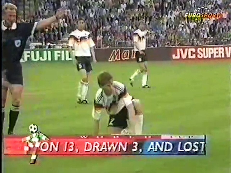 FIFA World Cup 1990 Germany FR v Yugoslavia 10 June 1990 Eurosport