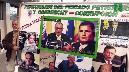 Cerca de un millar de ecuatorianos protestan contra medidas del Gobierno