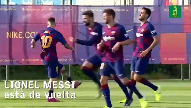Messi vuelve a las canchas con el Barcelona