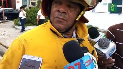 Coronel de los Bomberos de Santiago explica incendio en Optica Cibao