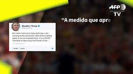 Trump califica la investigación de impeachment como "golpe de Estado"