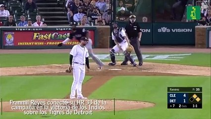 Franmil Reyes descosió la bola con su HR 33 de la campaña