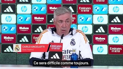 Real Madrid - Ancelotti sur le tirage contre l'Atlético : "Ce sera difficile comme toujours"
