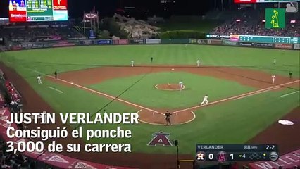 Justin Verlander sigue haciendo historia: 3000 ponches