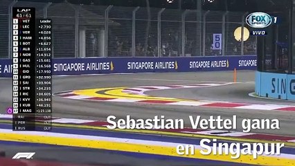 Sebastian Vettel gana en Singapur