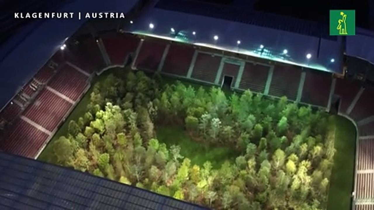 La naturaleza como espectáculo en estadio de Austria