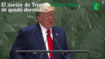 Un asesor de Trump se duerme en su discurso ante la ONU