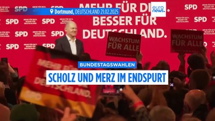 Scholz und Merz auf dem Endspurt