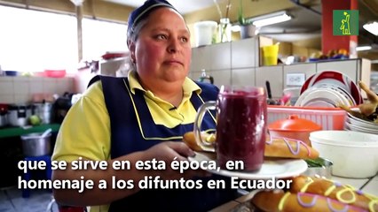 La colada morada y las "guaguas" de pan: El alimento andino para los muertos