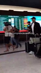 Mauro Icardi y la China Suárez en el aeropuerto de Ezeiza rumbo a Turquía
